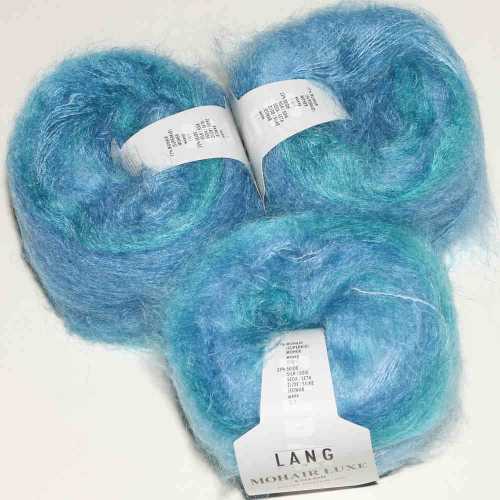 Mohair Luxe Color Trkis