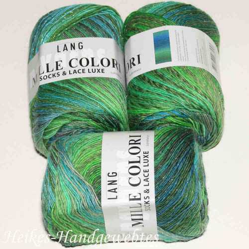 Mille Colori Socks & Lace Luxe Grn-Blau-Grau