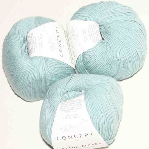 Cotton-Alpaca Wasserblau