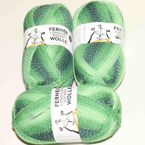 Lungauer Sockenwolle 4fach mit Baumwolle 519-22 Grn