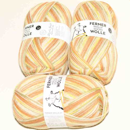 Mally Socks 554/22 - Beige-Orange-Limone