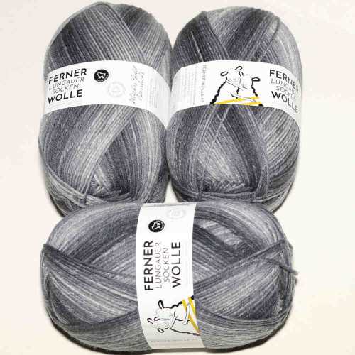Lungauer Sockenwolle 6fach 661-23 Grau