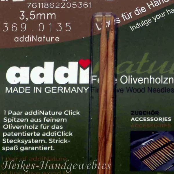 addiClick Nature - Ersatzspitzen 3,5 Olivenholz