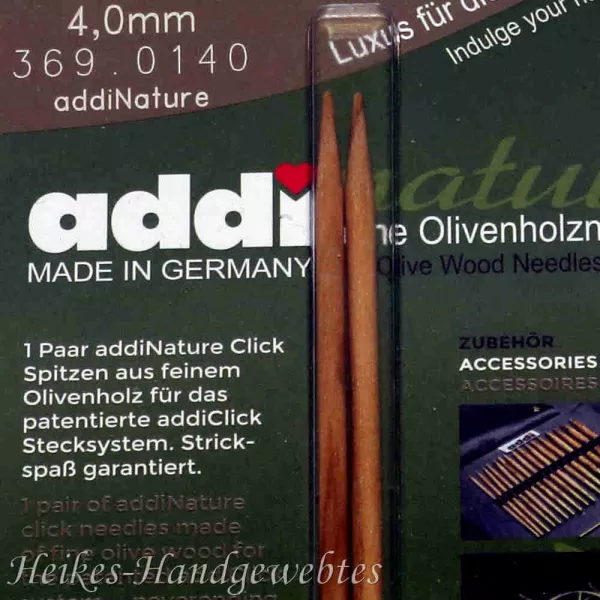 addiClick Nature - Ersatzspitzen 4 Olivenholz