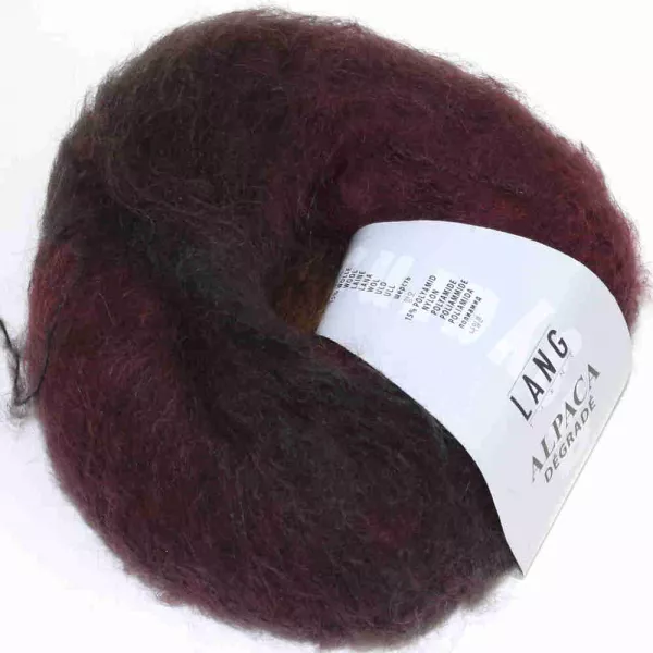 Alpaca Dégradé Bordeaux-Aubergine