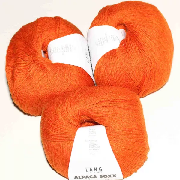 Alpaca Soxx 4-fach Orange mélange