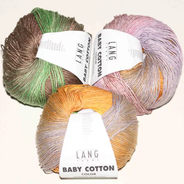 Baby Cotton Color Grün Gelb Braun