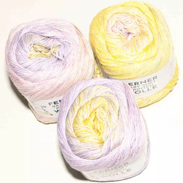 Baby Soft Printed Gelb-Pastell-Viola