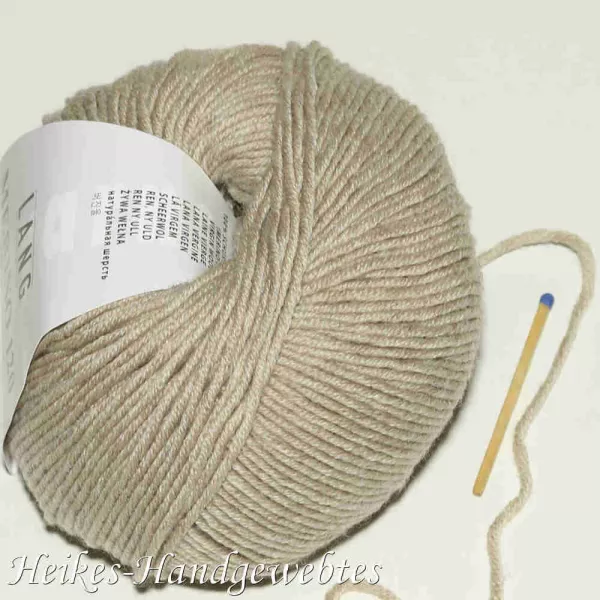 Beige melange Merino 120