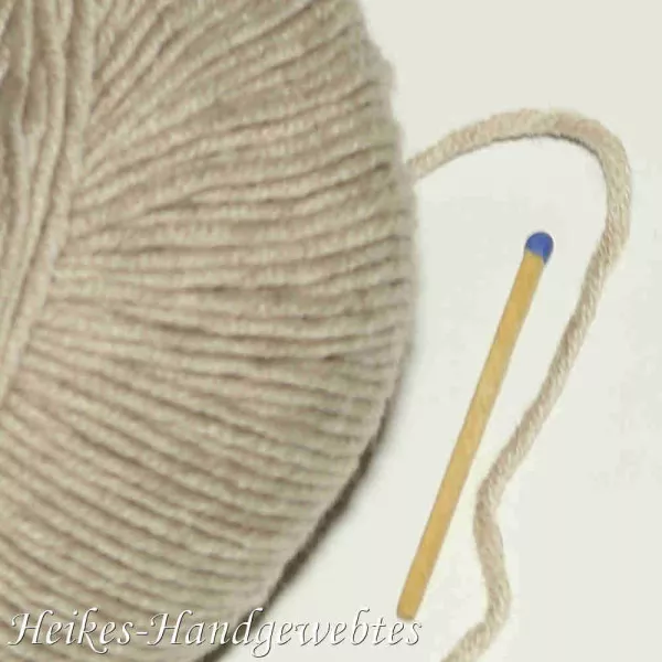 Beige melange Merino 120