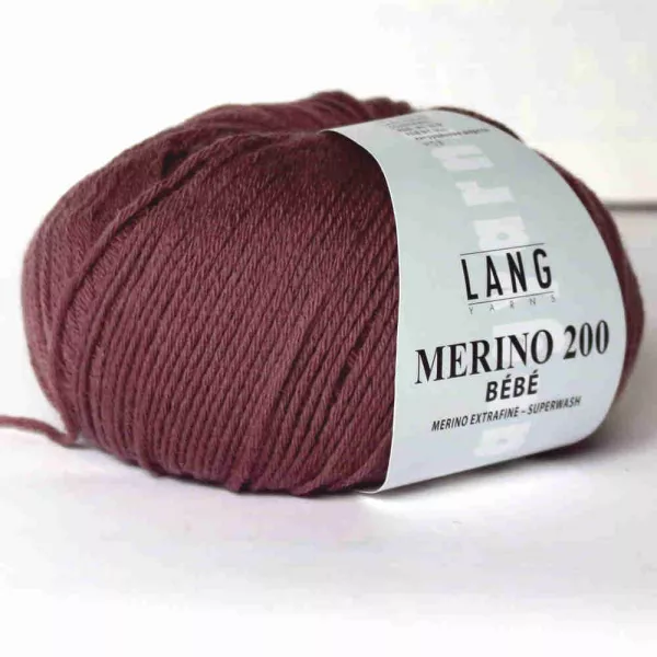 Braun-Lila Merino 200 Bebe