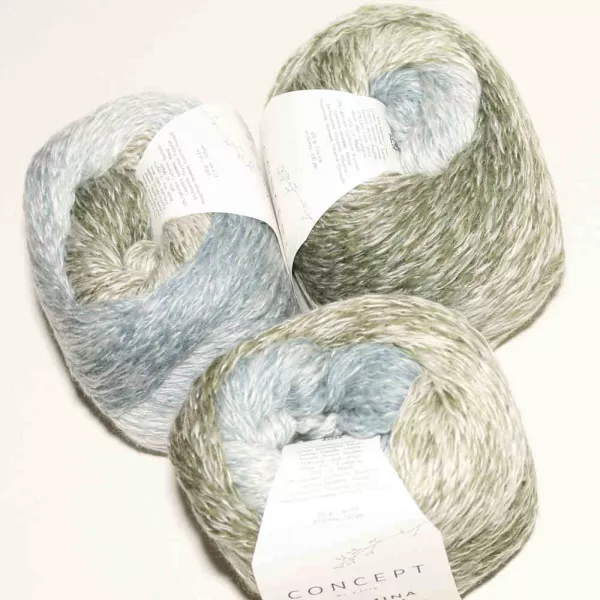 Cashmina Cotton Grün-Blau