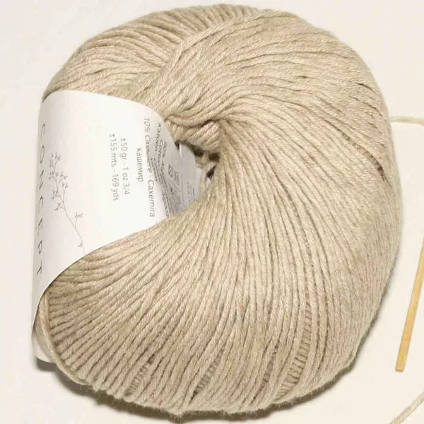 Cotton Cashmere Mittelbeige