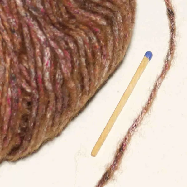 Cotton-Merino Tweed Braun