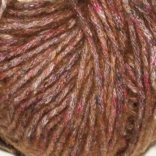 Cotton-Merino Tweed Braun