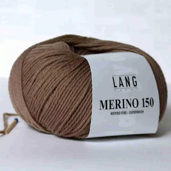 Dunkelbeige Merino 150