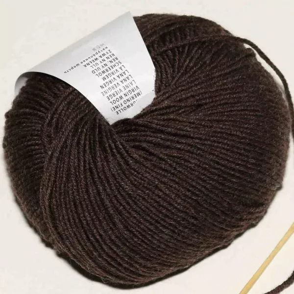 Dunkelbraun melange Merino 120