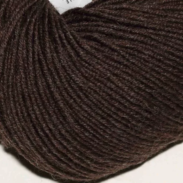 Dunkelbraun melange Merino 120