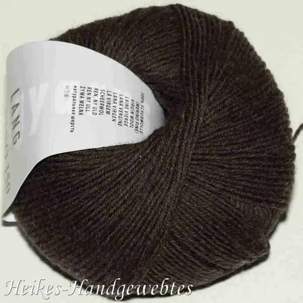 Dunkelbraun melange Merino 150