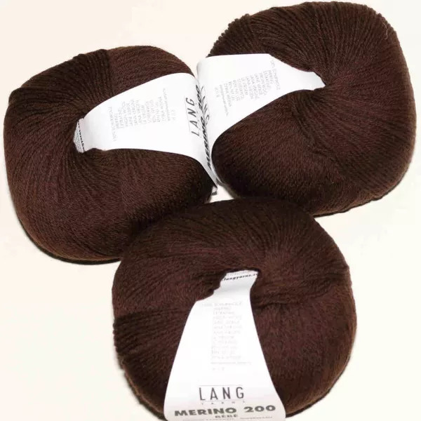 Dunkelbraun Merino 200 Bebe