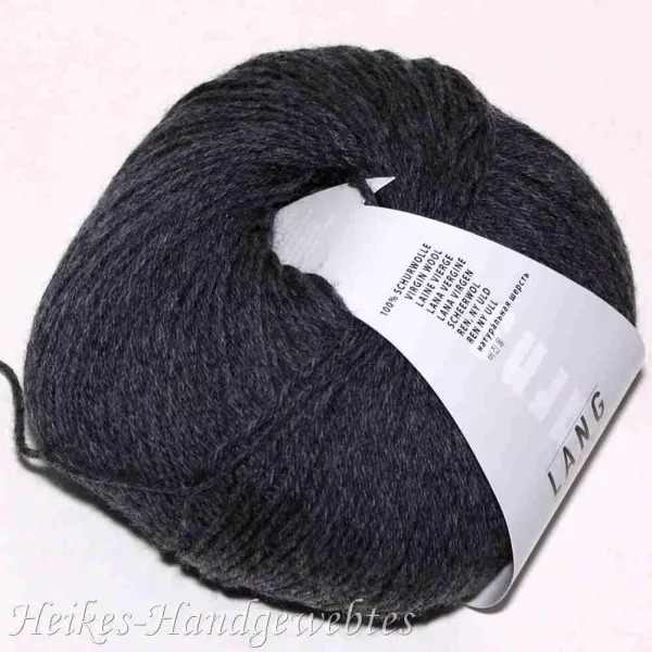 Dunkelgrau melange Merino 200 Bebe