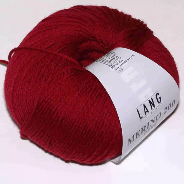 Dunkelrot Merino 200 Bebe