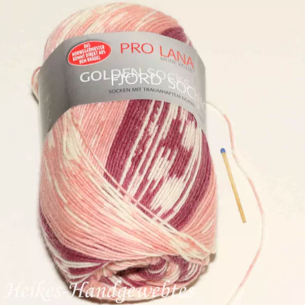 Fjord Socks Natur-Bordeaux-Rosa