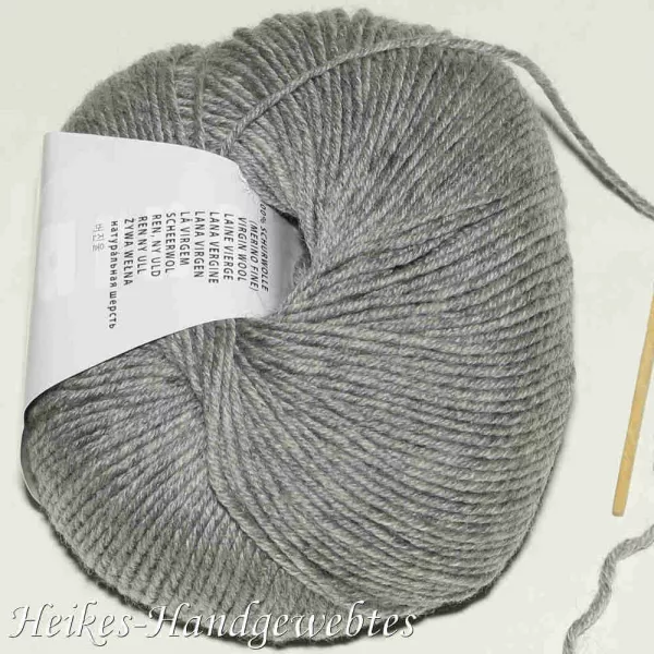 Grau melange Merino 150