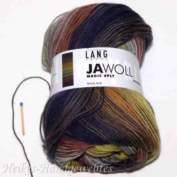 Jawoll Magic 6-fach Braun-Grün-Grau