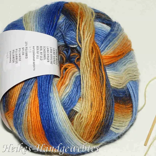 Jawoll Magic Dégradé Orange-Beige-Blau