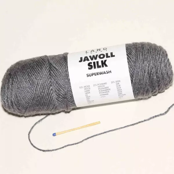 Jawoll Silk Dunkelgrau mélange