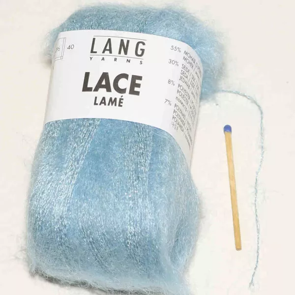 Lace Lamé Acqua