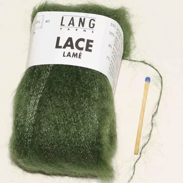 Lace Lamé Olive