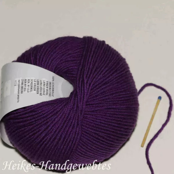 Lila dunkel Merino 120