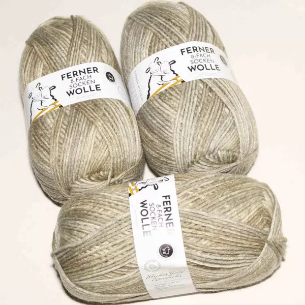 Lungauer Sockenwolle 8fach 676-23 Beige