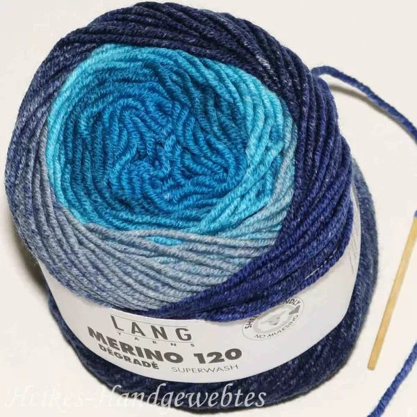 Merino 120 Dégradé Blau