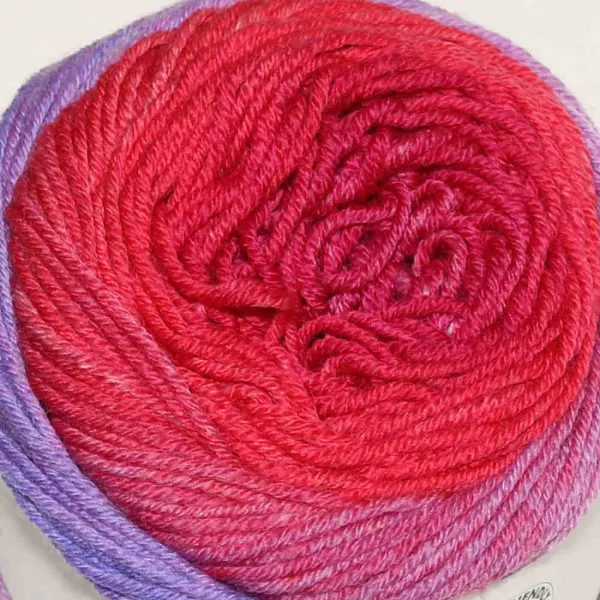 Merino 150 Dégradé Blau-Pink-Rot