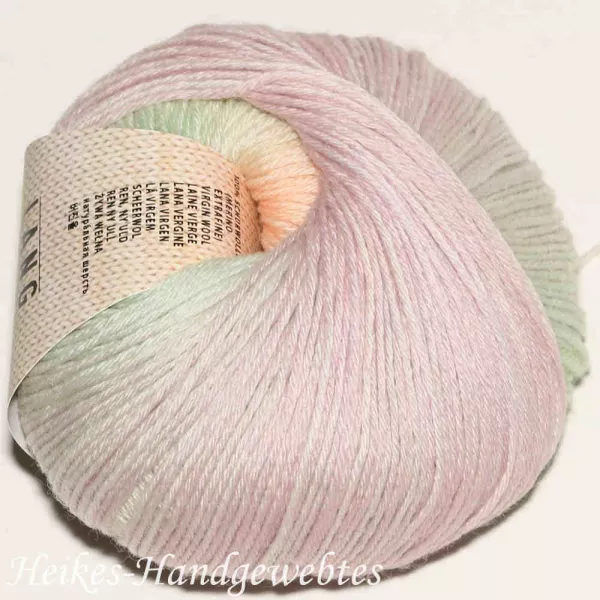 Merino 200 Bebe Color Grün-Lachs-Lila