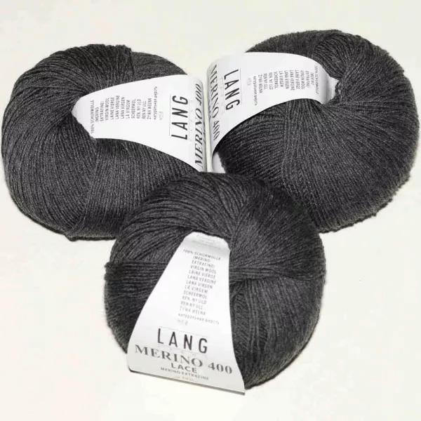 Merino 400 Lace Anthrazit Mélange