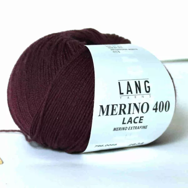 Merino 400 Lace Aubergine