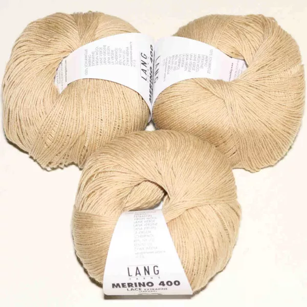 Merino 400 Lace Beige mélange