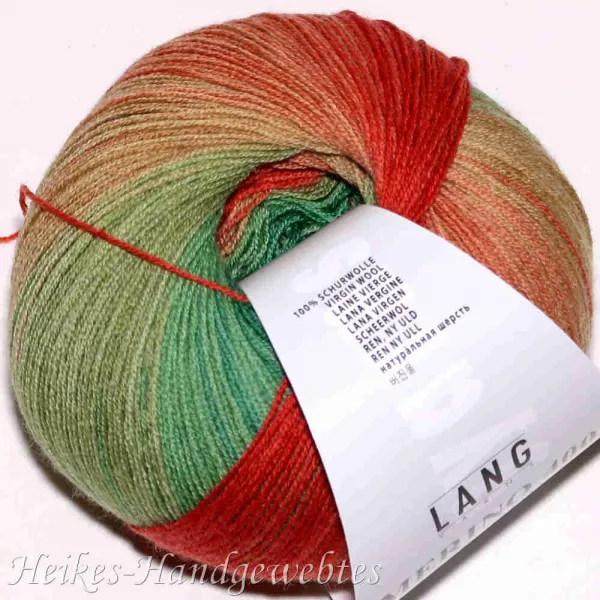 Merino 400 Lace Color Grün-Rot