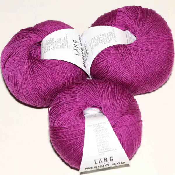 Merino 400 Lace Fuchsia melange