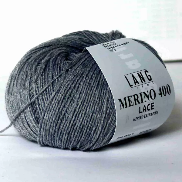 Merino 400 Lace Grau