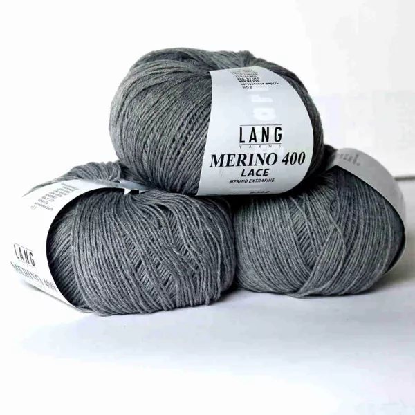 Merino 400 Lace Grau