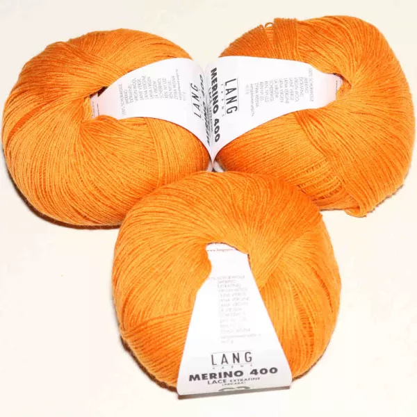 Merino 400 Lace Mandarine mélange