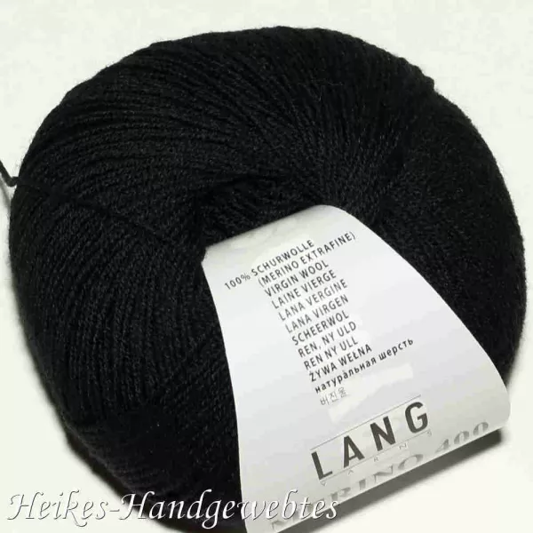 Merino 400 Lace Schwarz