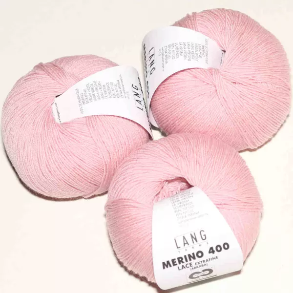 Merino 400 Lace Zart Rosa