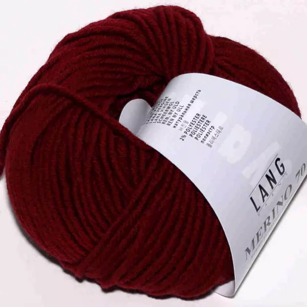 Merino 70 Dunkelrot