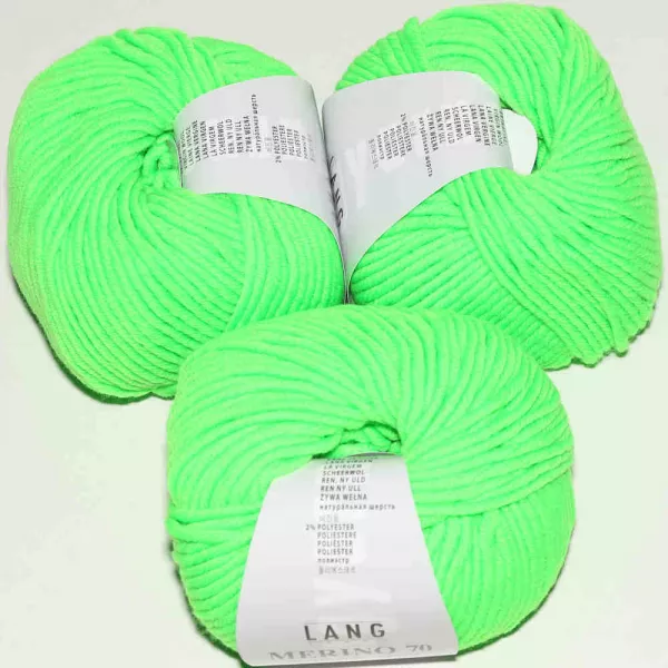 Merino 70 Hellgrün neon